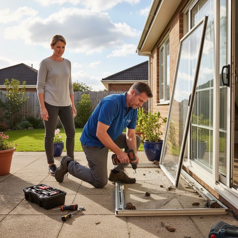 Patio Door Track Repair in Alpharetta, GA