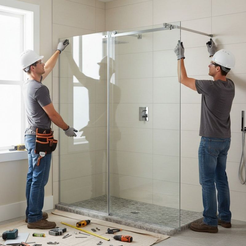 Glass Shower Door Installation in Littleton, CO