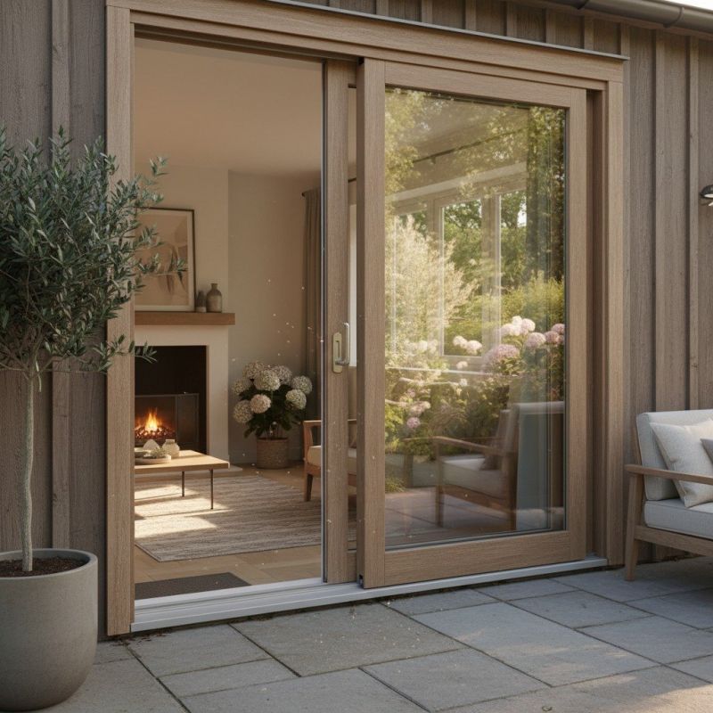 Wood Sliding Door Installation in Kansas City, KS